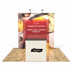 8 ft. RPL Fabric Pop Up Display - 89"h Straight Graphic Package