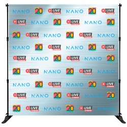 Step and Repeat Banner Stand | Red Carpet Backdrop Print and Stand Package