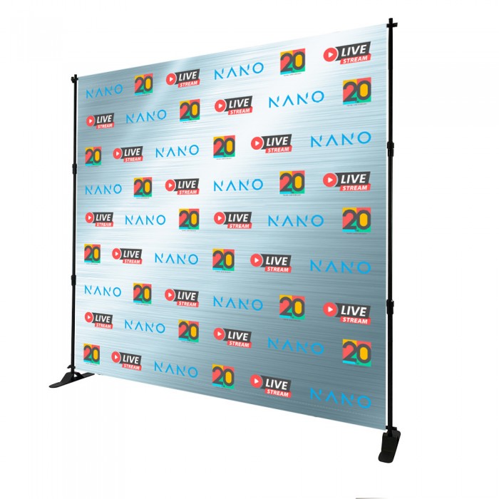 Step and Repeat Banner Stand | Red Carpet Backdrop Print and Stand Package